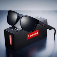 Lunettes de Soleil Polarisées UV400 Homme Femme Vintage Carrées Conduite Pêche