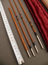 Canne à mouche pêche Bambou refendu 6'8p 2 scions 69g custom Pezon Michel Blank