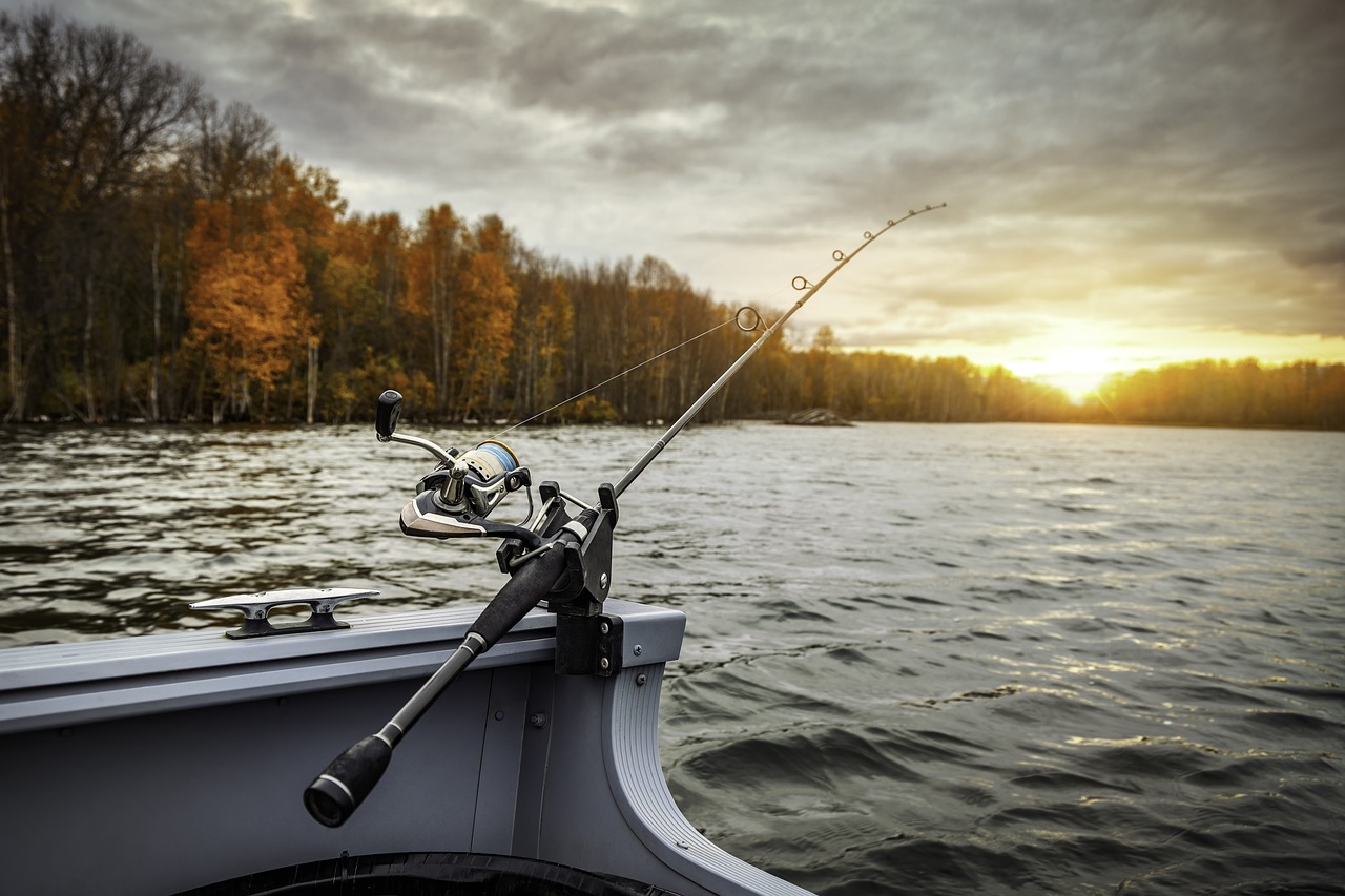 Pêche sur un lac