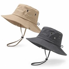 Chapeau Pliable Homme Large Bord Imperméable pour Pêche et Activités Extérieures