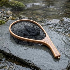 Épuisette De Pêche à La Mouche En Caoutchouc Souple, Avec Remise à