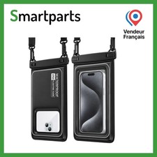 Pochette étanche flottante pour smartphone 7,5" – Noir/Gris