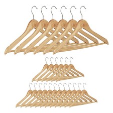 Lot de cintres à pantalons cintre pour vêtements 120 g 41 cm cintres en bois